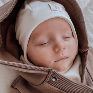 Bawełniana czapka dla niemowlaka 0- 6 miesięcy