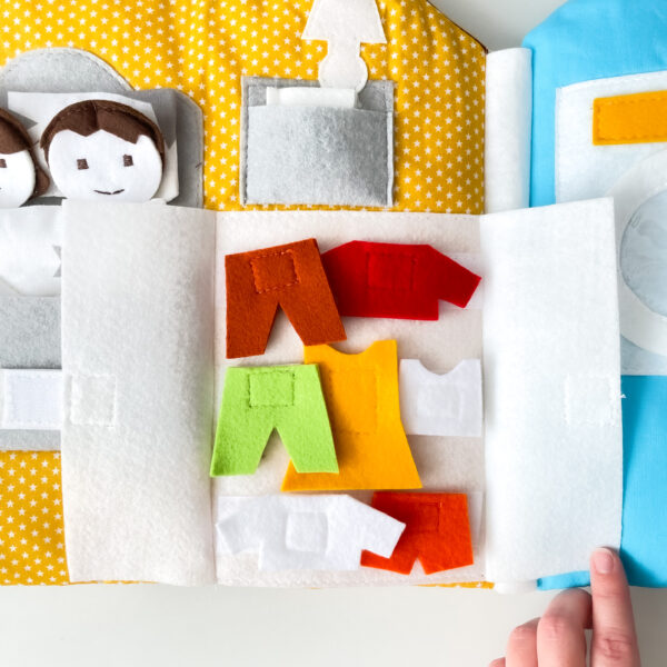 Zabawka dla dzieci 3 lata+ Książka domek dla lalek